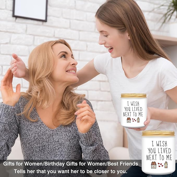 Homsolver Gifts for Women, Birthday Gifts for Women, Christmas Stocking Stuffers Unique Friendship Gift for Best Friend Birthday, Her, BFF, Sisters, Besties, Mom - Funny Lavender Scented Candles