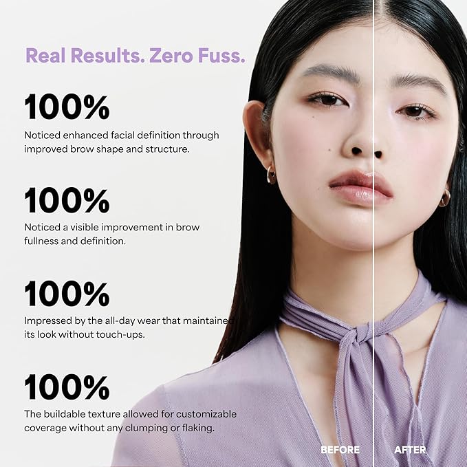 ENTROPY MAKEUP Tough Brow Finisher, 2-In-1 Brow Tint Mascara with Built-In Comb, Skinny Brush, Long-Lasting, Lightweight, Natural Hold and Soft Tint, Mocha Mousse