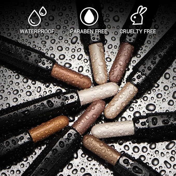 3PCS Eyeshadow Stick,Champagne Metallic And Shimmer Eye shadow Pencil Crayon Brightener Makeup with Crease-proof Formula,Waterproof & Long Lasting Eye Shadow And Eyeliner Pen Set