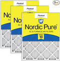 Nordic Pure 20x25x1 Pleated MERV 10 Air Filters 3 Pack by NordicPure