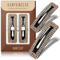 Rhinestone and Crystal Hair Clips 2-Pack, Sparkly Barrettes & Elegant Bling Accessories for Women & Girls(Set8)