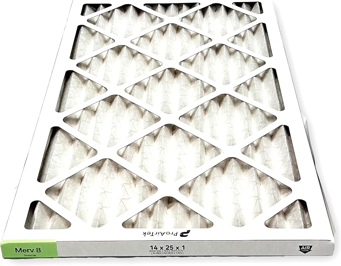 Proairtek AF14251M08SWH Model 14x25x1 Air Filter, MERV 8; Ideal - Image 3