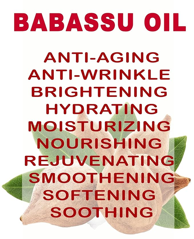 Botanical Beauty BABASSU OIL 100% Pure Natural REFINED Cold-Pressed Carrier Oil 1 Fl oz 30 ml for Face, Skin, Body, Hair, Lip, Nails. Rich in Vitamin E, Vitamin C