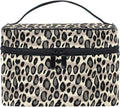 Makeup Bag, Leopard Skin Animal Print Travel Makeup Organizer Bag Cosmetic Cases Toiletry Bags for Girl Women Ladies