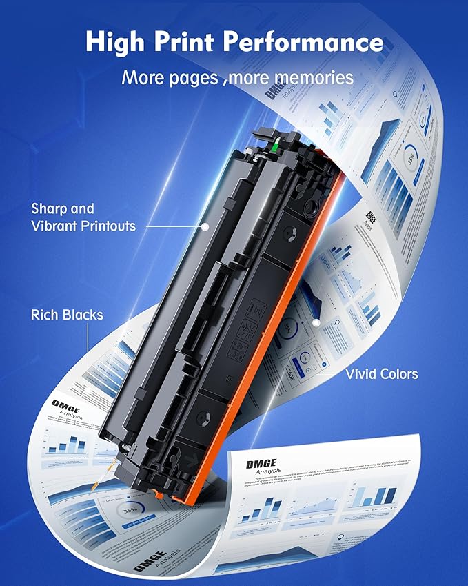 202A Toner Cartridges 4 Pack - Compatible Replacement for HP 202A 202X, MFP M281cdw Toner Cartridges for HP Color Laserjet Pro MFP M281fdw M281cdw M281fdn M254dw M254dn Printer | CF500A