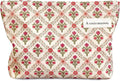 STARDW Aesthetic Floral Makeup Bag Cute Small Cosmetic Bags for Women Girls, Travel Toiletry Bag Large Capacity Zipper Makeup Pouch, Purse Organizer Pouches