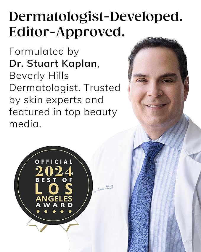 KAPLAN MD Diamond Contour Supercharged 1 Minute Daily Facial - Anti-Aging Serum for Face with Exfoliating Crushed Diamonds & Fruit Enzymes - Radiant & Smooth Skin for Women of All Ages - 6.0 fl oz