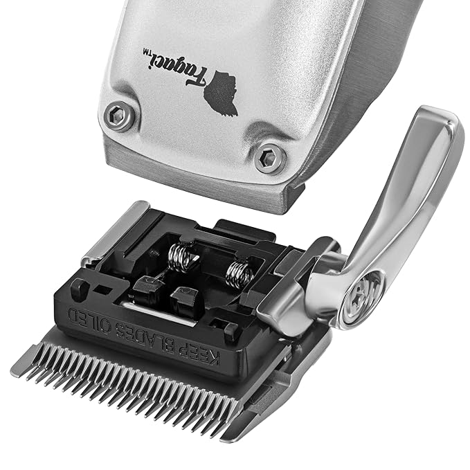 Fagaci Fusion Clipper Ceramic Taper Blade Silver 5X Longer Sharpness
