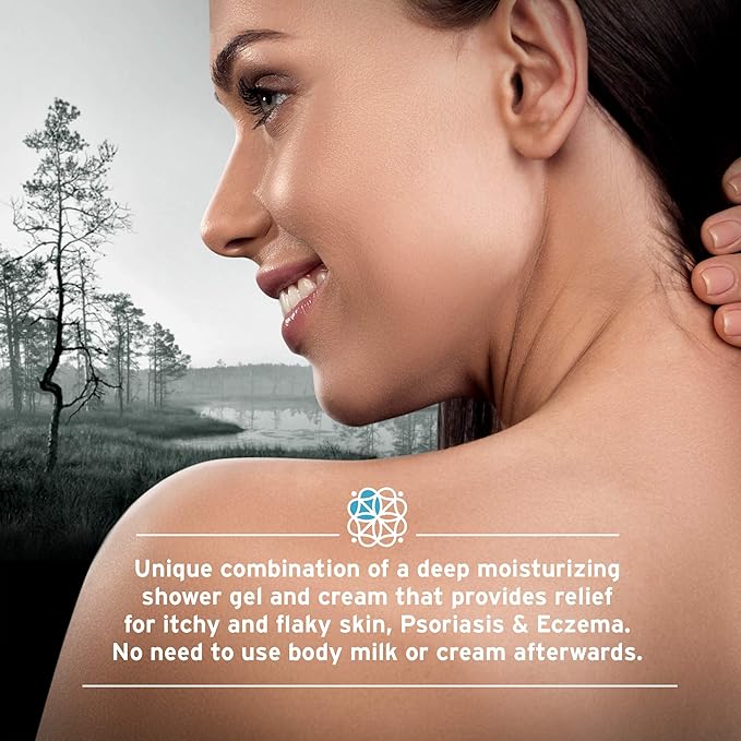 Psoriasis Body Wash – 100% Natural pH Balancing Acids and Olive Oil Shower Cream. Sulfate Free, Deep Moisturizing Treatment for Very Dry & Itchy Skin. Good for Relieving Eczema. 13.5 fl. Oz