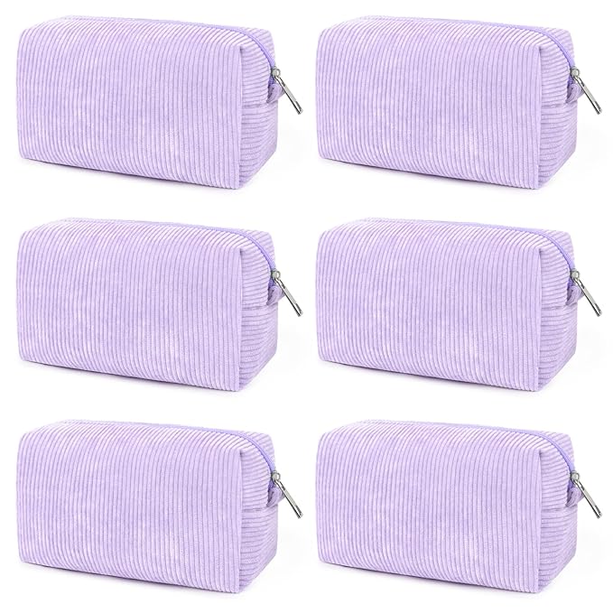 SOIDRAM Makeup Bag Preppy Cosmetic Bag Bulk Makeup Pouch Personalize Travel Toiletry Bag Organizer Cute DIY Makeup Brushes Storage Bag for Women