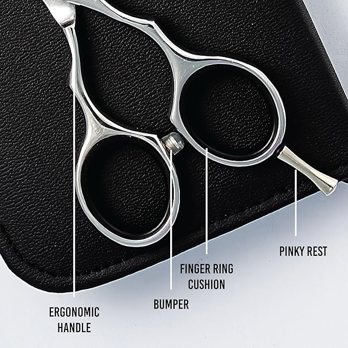 Ronin Hair Cutting Shears Set by Tokko Katana, Professional Scissor Kit, 6.5" Sharp Stainless Steel Regular & Thinning Haircut, Grooming Scissors for Barber, Hairdresser, Salon Professional, & DIY