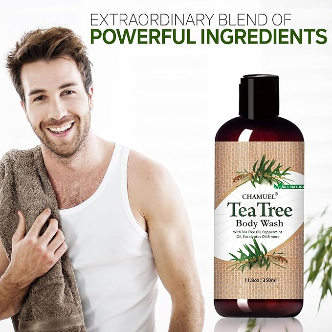 Chamuel Tea Tree Balm & Body Wash - The Best Product Combo to Soothe a Wide Variety of Skin Irritations