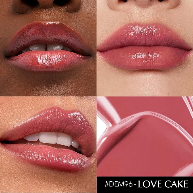 Pink Lipstick for Women Hydrate Glossy Lipstick Moisture Lip Gloss Sheer-Medium Coverage ShineTinted Lip Balm for Dry Lips,DM96 Dusty Pink
