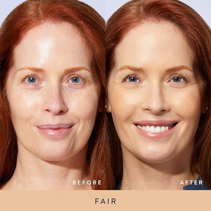 LAURA GELLER NEW YORK Award-Winning Baked Balance-n-Brighten To Go Color Correcting Powder Foundation - Fair - Buildable Light to Medium Coverage - Demi-Matte Natural Finish