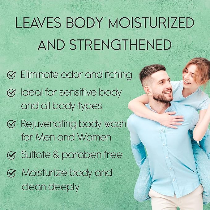 AnatoliaDaphne Tea Tree Body Wash and Shower Gel with Vitamin E for Jock Itch, Eczema, Ringworm, Body Odor, Body Wash Women & Men with Added Body Oils,LARGE 20.2 FL Oz Bottle (Tea Tree, Pack of 2)