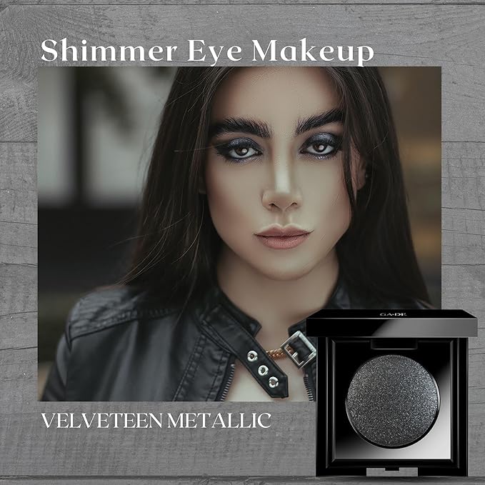 GA-DE Velveteen Metallic Eyeshadow Mono, 230 - Pearl Infused, Shimmer Eye Makeup - Silky-Soft, Densely Pigmented, Seamless Blend - 0.105 oz