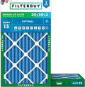 Filterbuy 20x30x2 Air Filter MERV 13 Optimal Smoke & Allergy Defense, by Filterbuy