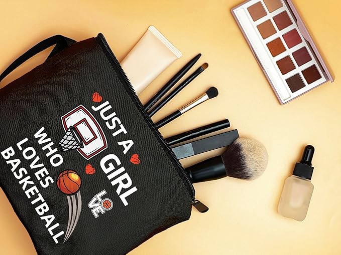 Basketball Accessories,Basketball Purse for Girls,Basketball Coach Gifts,Teenage Girl Stuff,Makeup Bags for Women,Woman Gifts for Birthday,Gifts for Teen Girls,Basketball Gifts