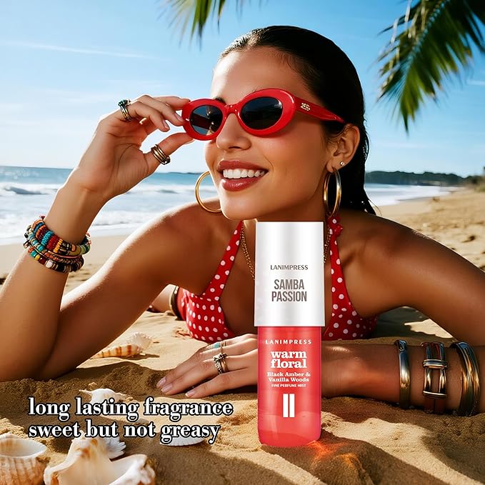 Perfume - No.2，Body Spray For Women（Eau De Perfum） Hair & Body Fragrance Mist，Flower Fruit Gourmet Tune（Plum + Vanilla + Jasmine + Woody Tone） Perfumes For Women（3 fl oz）