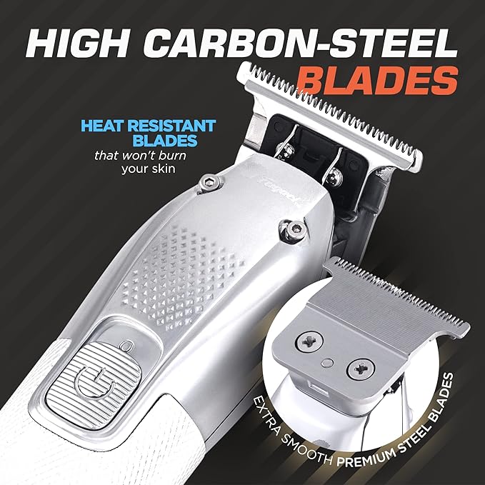 Fagaci Professional Hair Trimmers for Men, Zero Gap Trimmer with Powerful Motor, Hair Detailer Trimmer Cordless, Hair Edger for Barber