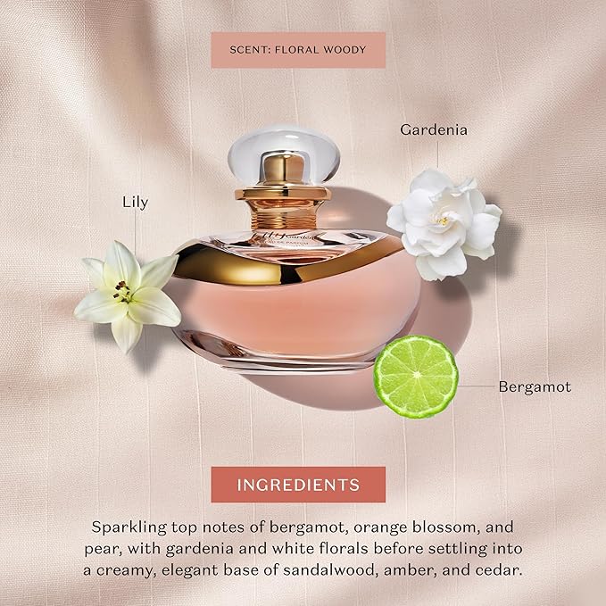 O Boticário Lily Gardénia Eau de Parfum for Women, A Bold, Intense White Floral Fragrance, 2.5 Ounce