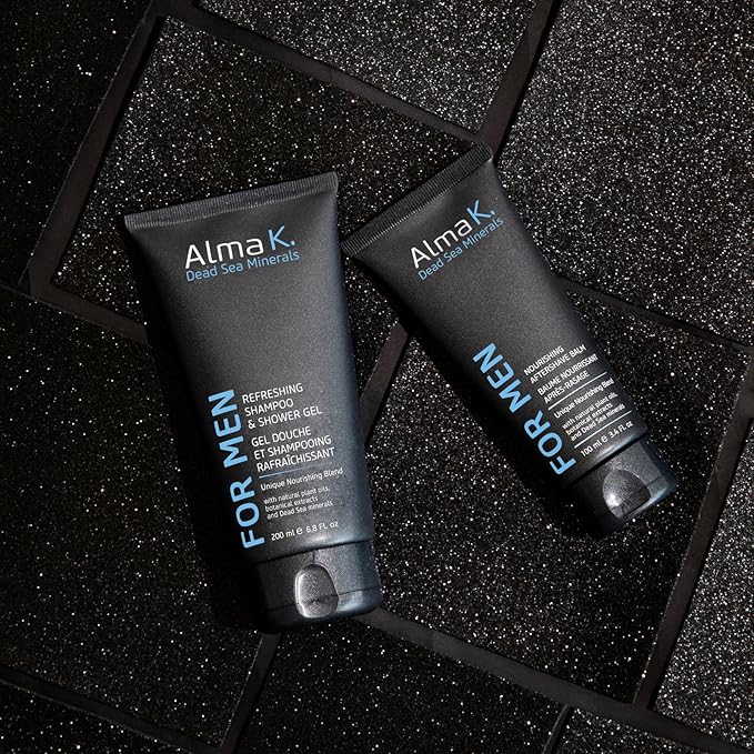 Alma K Nourishing Aftershave Balm - Aftershave for Men - Post Shave Balm for Men - Non Greasy Aftershave Lotion for Men - Dead Sea Minerals - 3.4 oz
