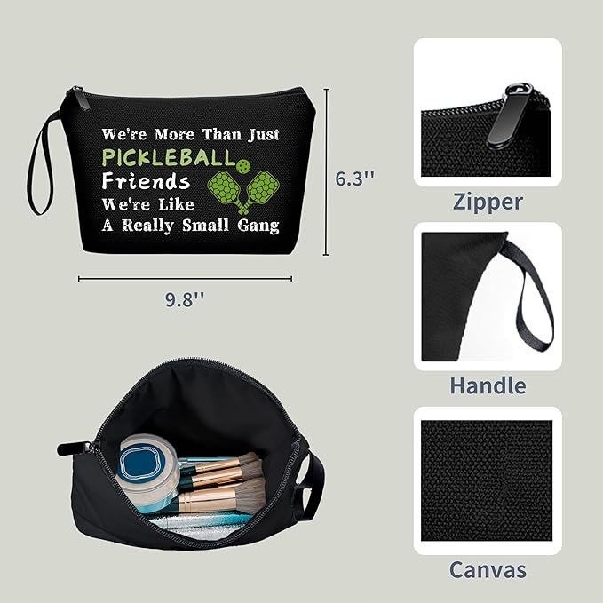 Pickleball Gifts,Gifts for Pickleball Lovers,Pickle Ball Gifts,Pickleball Gifts for Women,Small Cosmetic Bag,Birthday Gifts for Women Her Bff Bestie Best Friend Sister