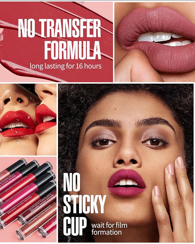 Red Lipstick Long Lasting Lipsticks for Women Smudgeproof Transferproof Cruelty Free Lip Makeup, 904 Star Crossed