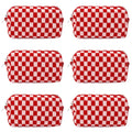 SOIDRAM Makeup Bag Preppy Cosmetic Bag Bulk Makeup Pouch Personalize Travel Toiletry Bag Organizer Cute DIY Makeup Brushes Storage Bag for Women
