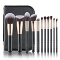 Makeup Brush Set with Black Travel Case -Premium Soft Synthetic Foundation, Contour & Eyeshadow Brushes for Liquid,Cream & Powder Blending Professional MUA Make Up Kit 11PCS