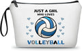 Volleyball Gifts,Volleyball Stuff,Volleyball Senior Night Gifts,Travel Makeup Bag,Birthday Gifts for Women,Gifts for Volleyball Players,Make Up Bags for Women,Gifts for Teen Girls
