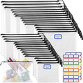 30pcs Multisize Mesh Zipper Pouch, YOPCDJ Lego Storage Organizer, 8 Sizes Waterproof Plastic Document Pouch, Bags for Travel Storage, Game, Office Supply and Home Organize