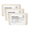 MARLOWE. No. 102 Body Scrub Soap 7 oz (3 Bars), Exfoliating Soap Bar with Shea Butter, Olive Oil & Green Tea Extracts, Cleanses, Smooths & Revitalizes Skin, Original Sage & Fir Scent