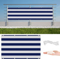 Balcony Privacy Screen 2.8' x 29.5' UV Protection Weather-Resistant Patio by AYLFBFU