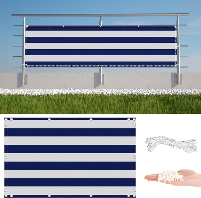 Privacy Fence Screen 1.6' x 23' UV Protection 96% Outdoor Privacy Screen by AYLFBFU