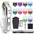 Hatteker Mens Hair Clipper Beard Trimmer Hair Trimmer for Men Cordless Clippers Professional Barbers Grooming Kit IPX7 Waterproof