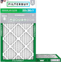 Filterbuy 20x36x1 Air Filter MERV 8 Essential Dust & Allergy Defense, by Filterbuy