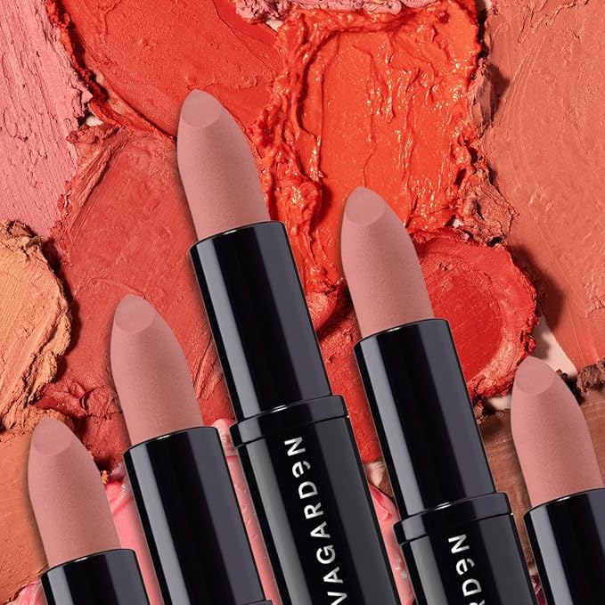 EVAGARDEN The Matte Lipstick - Velvety Texture and Vibrant Ultra-Matte Finish - Pigmented, Soft and Silky Formula and Smooth Application - Offers Bold Saturated Color - 636 Classic Nude - 0.1 oz