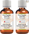 Greenwood Essential Pure Papaya seed Oil (Carica papaya) Cold Pressed (Pack of Two) 100ml X 2 (6.76 oz)
