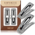 Rhinestone and Crystal Hair Clips 2-Pack, Sparkly Barrettes & Elegant Bling Accessories for Women & Girls(Set9)