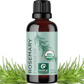 Certified Organic Rosemary Oil for Hair - Pure USDA Organic Rosemary Essential Oil for Hair Skin and Nails Plus Aromatherapy - Oil for Dry Scalp Treatment and Enhanced Volume and Shine