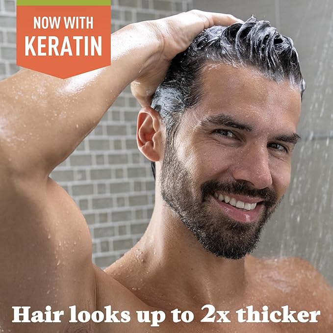 Just for Men Control GX Grey Reducing Shampoo, Gradual Hair Color with Keratin for Stronger Thicker and Healthier Looking Hair, 4 Fl Oz - Pack of 12 (Packaging May Vary)
