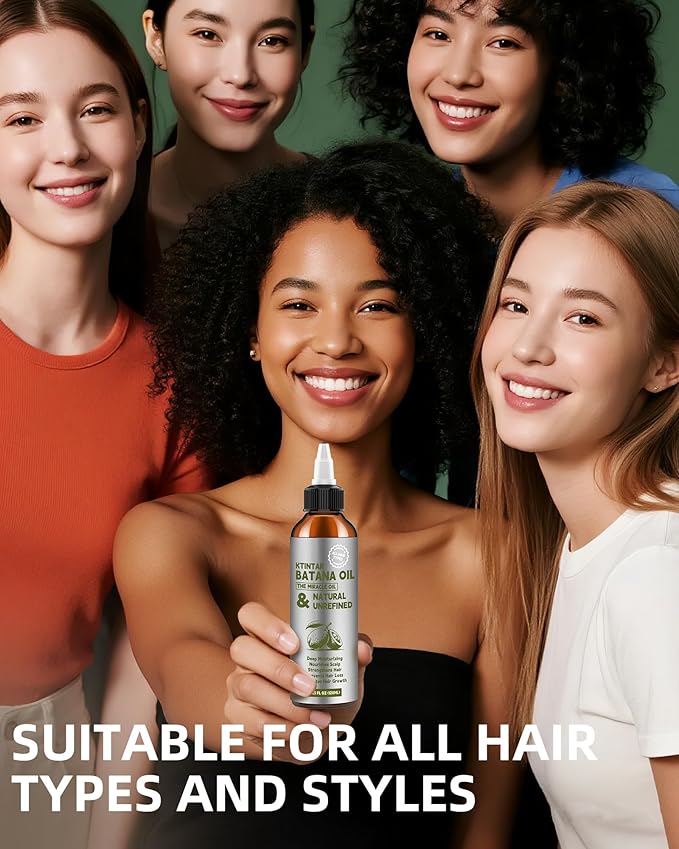 100% Natural Raw Batana Oil for Hair Growth, Dr Sebi Hair Growth Oil From Honduras, Thicker & Stronger Hair, Prevents Hair Loss, Eliminates Split Ends 4.23 Fl Oz (Pack of 1)