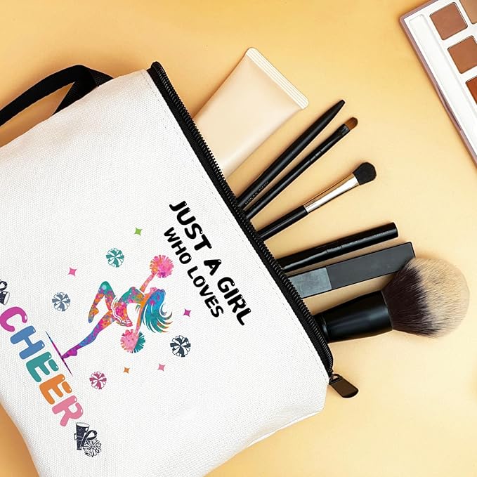 Cheer Makeup Bag, Multicolour, Cheerleader Gift, Travel Organizer