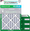 Filterbuy 20x23x4 Air Filter MERV 8 Essential Dust & Allergy Defense, by Filterbuy