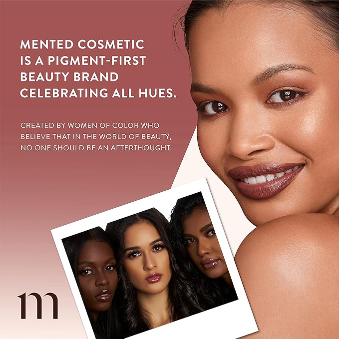 Mented Cosmetics Lip Gloss for Women Tinted Lip Balm Stain, Long Lasting Buildable Moisturizing Lipgloss Lipstick Topper, Made in USA, Cruelty Free Vegan Makeup, Berry Me
