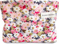 STARDW Aesthetic Floral Makeup Bag Cute Small Cosmetic Bags for Women Girls, Travel Toiletry Bag Large Capacity Zipper Makeup Pouch, Purse Organizer Pouches (Colorful Daisies)