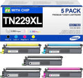 TN229XL TN229 Toner 5 Pack Compatible with Brother MFC-L3780CDW MFC-L3720CDW HL-L3280CDW HL-L3220CDW HL-L3295CDW, TN229XL
