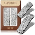 Rhinestone and Crystal Hair Clips 2-Pack, Sparkly Barrettes & Elegant Bling Accessories for Women & Girls(Set14)