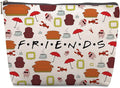 Friends TV Show Merchandise Gifts for Women Travel Cosmetic Bag, Funny Friends TV Show Merchandise Birthday Friendship Gifts for Women Fans Bestie